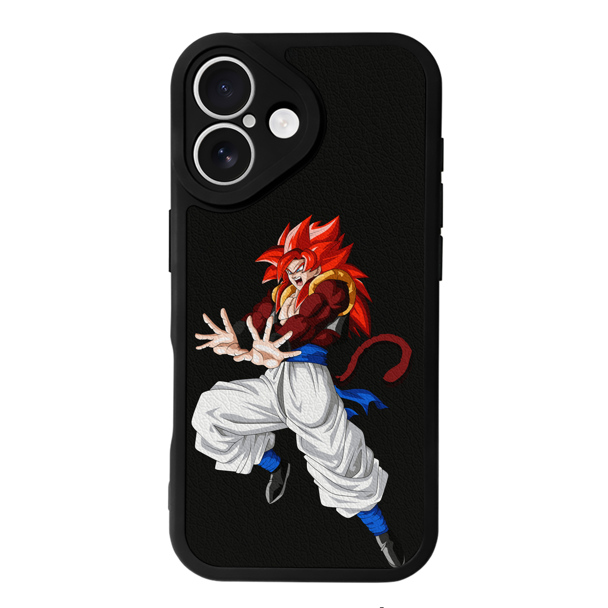 （画像用） ドラゴンボール 孫悟空（そん ごくう）Son Goku カカロット DRAGON BALL Kakarotto 【iPhone 16シリーズ対応】シリコンスマホケース（レザー調） 材質：シリコン